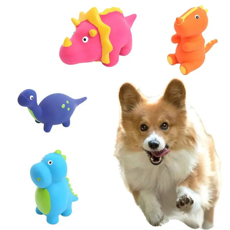 Eco-Friendly Rubber Dinosaur-Shaped Interactive Dog Chew Toy for Pups Zhejiang-Made OEM/ODM Brand
