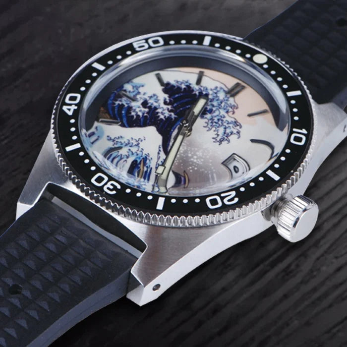 Free Ship High Quality Dome Sapphire 30atm Kanagawa Bgw9 Luminous Dial Nh35 62mas Stainless Steel Dive Diver Watch for Sale