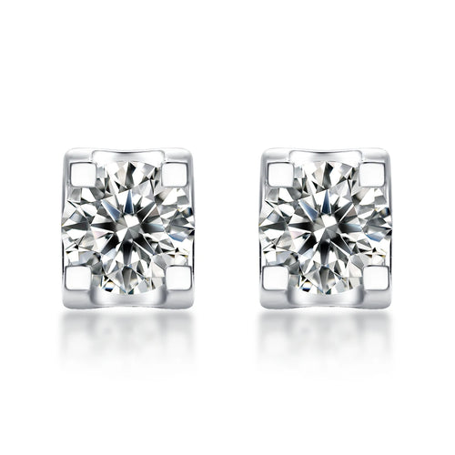 0.5CT Moissanite Earrings 925 Sterling Silver Jewelry with GRA Certified D Moissanite Fashion Earrings Trend