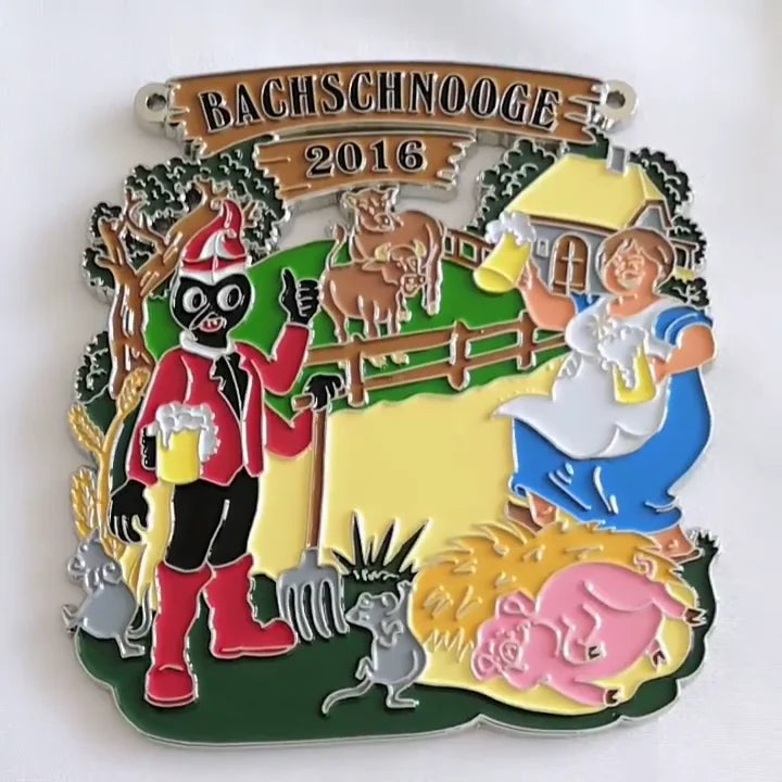 KG Rahrbach Enamel Karnevals Medal Medaillon Carnaval Gedenkteken Festival Medaille Metal Orden