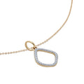 Unique Minimalist 925 Sterling Silver Custom Chain Gold Plated Zircon Kite Pendant Charm Fine Jewelry Necklaces for Women
