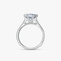 Ailmay 100% 925 Sterling Silver Round Ten Hearts Arrow CZ Ring Exquisite Luxury for Women Wedding Statement Band Fine Jewelry