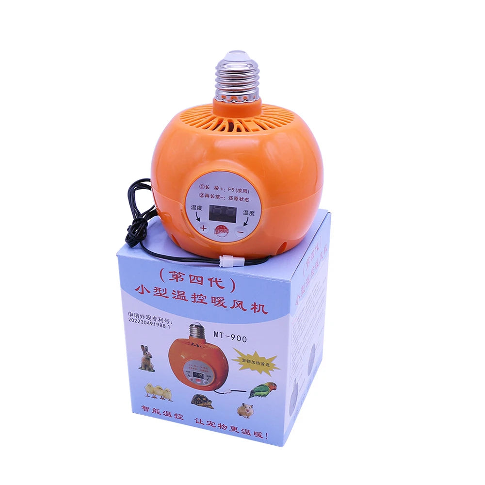 Temperature Controlled Air Heater Animal Use 220V 150W Pet Thermostat Heater Reptile Heating Warm Lamp