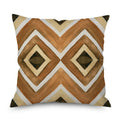 Wholesale Customized Square Linen Wood Grain Geometric Digital Printing Pillowcase Cushion Cushion Pillowcase