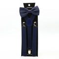 Handmade Party Wedding Suspenders Set for Men Matching Bow Tie