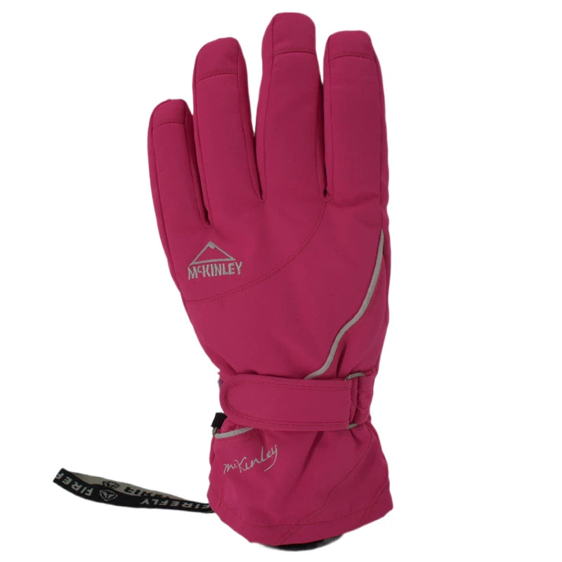 Ski Mittens Inside Knitting Polyester Fabric Long Hanging Loop Tape Spraying-Bonded Mittens Hand Cover