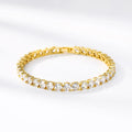 Lateefah OEM Gold Bangle Bracelet Diamond Tennis Bracelet Women Tennis Bracelet Cubic Zirconia
