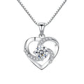 DC57 Crazy love Pendant for Necklace 925 Sterling Silver Heart Pendant Mother Gift Mother Necklaces Girlfriend Jewelry