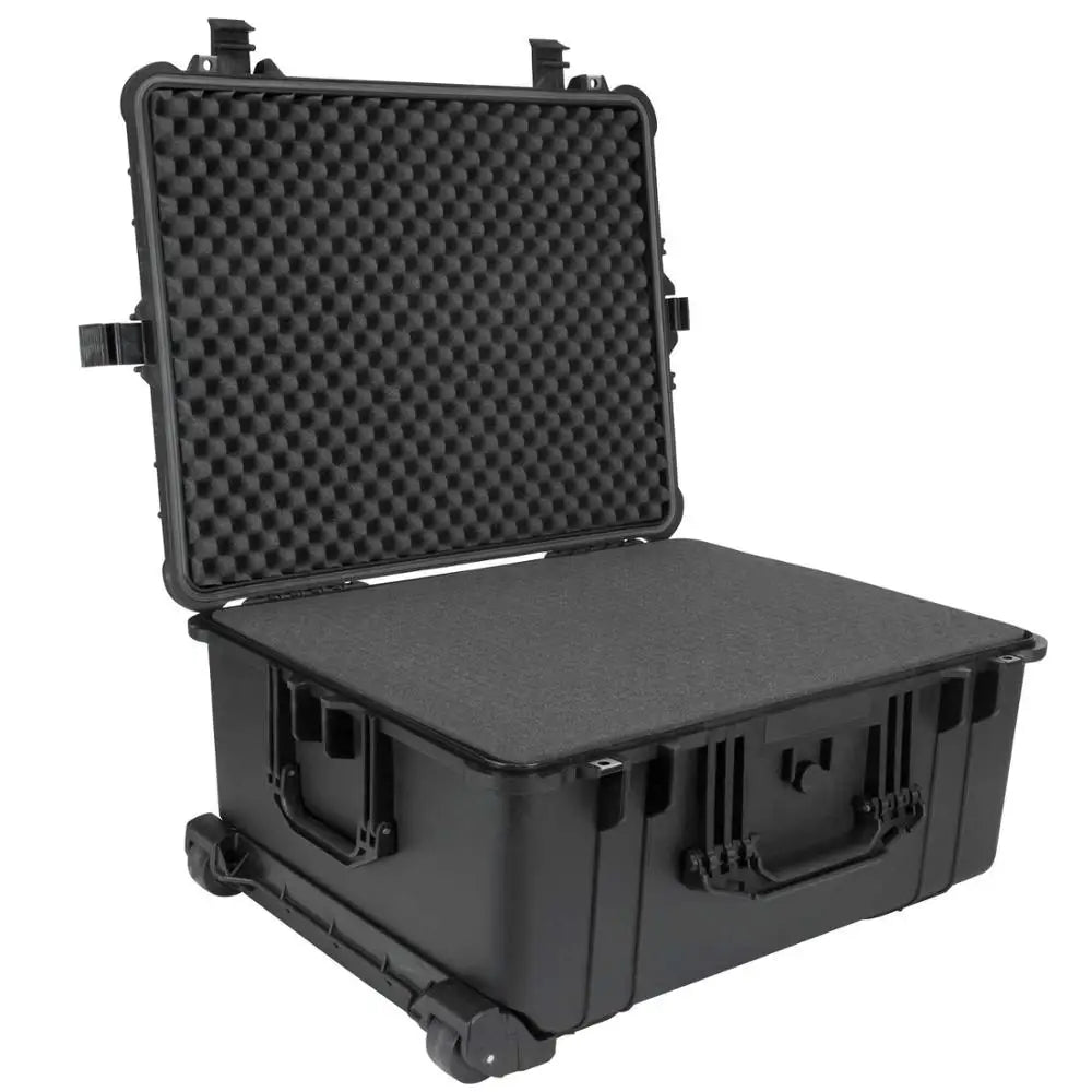 Plastic  Hard Shell Shockproof Tool  Waterproof Storage Shipping Case Tool Box  With Wheel