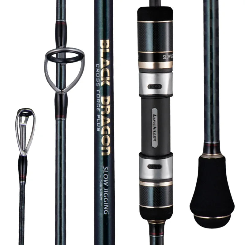 Lurekiller 1.9 m Japan TORAY Carbon Blank FUJI Parts Jigging Fishing Rod Saltwater Slow Pitch Jigging Rod Pole