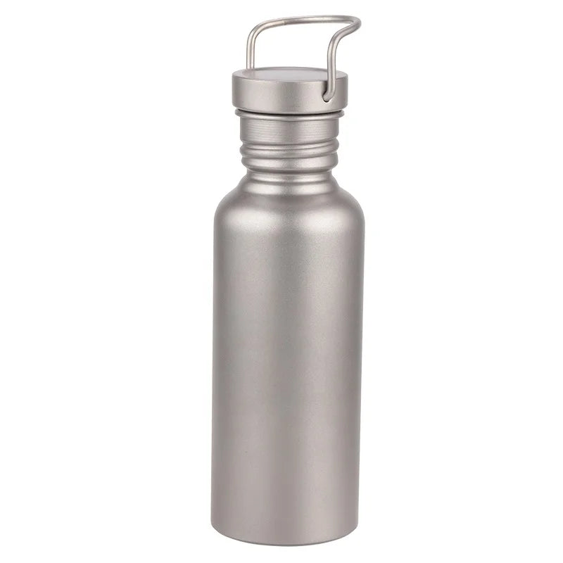 Portable Outdoor Sports Camping Canteen Leakproof Pure Titanium Canteen Water Bottle 400ml/600ml/750ml