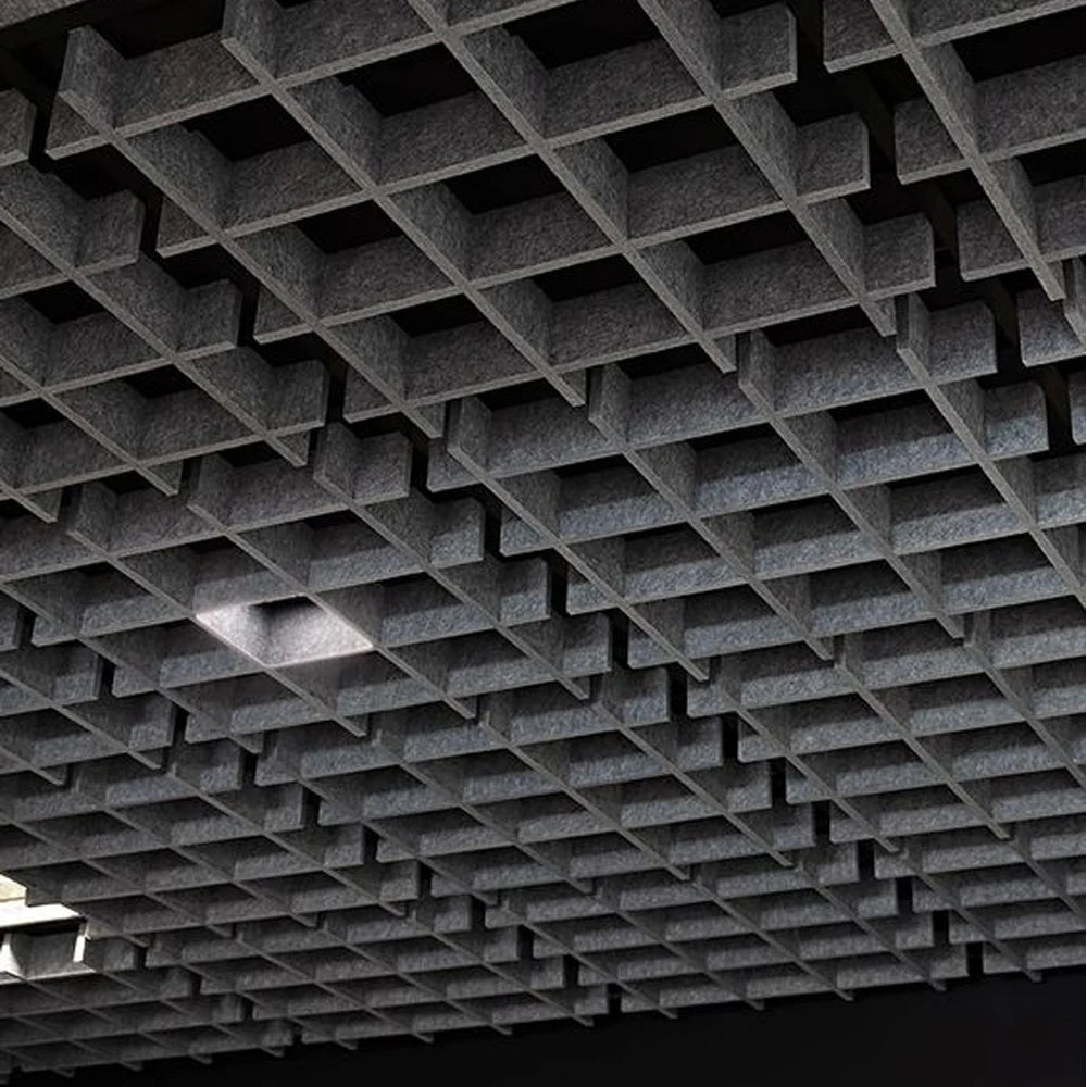 Sound Absorbing Material High Soudnproof PET Polyester Fiber Acoustic Board Eco-friendly Ceiling Acoustic Panel
