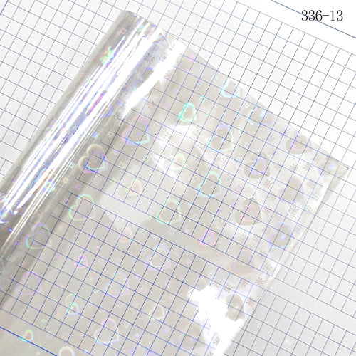0.4mmTransparent Flashing Heart Flower Design Holographic PVC Film Vinyl Fabric for Making Decorating Window Cloth