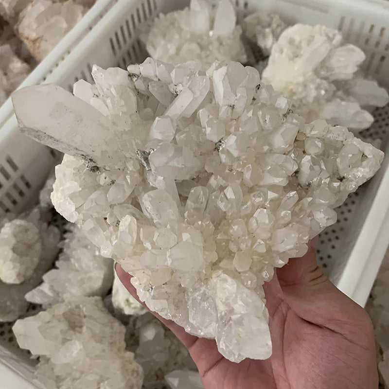 Wholesale Healing Energy Raw Natural White Rock clear Quartz Crystal Clusters for Decoration