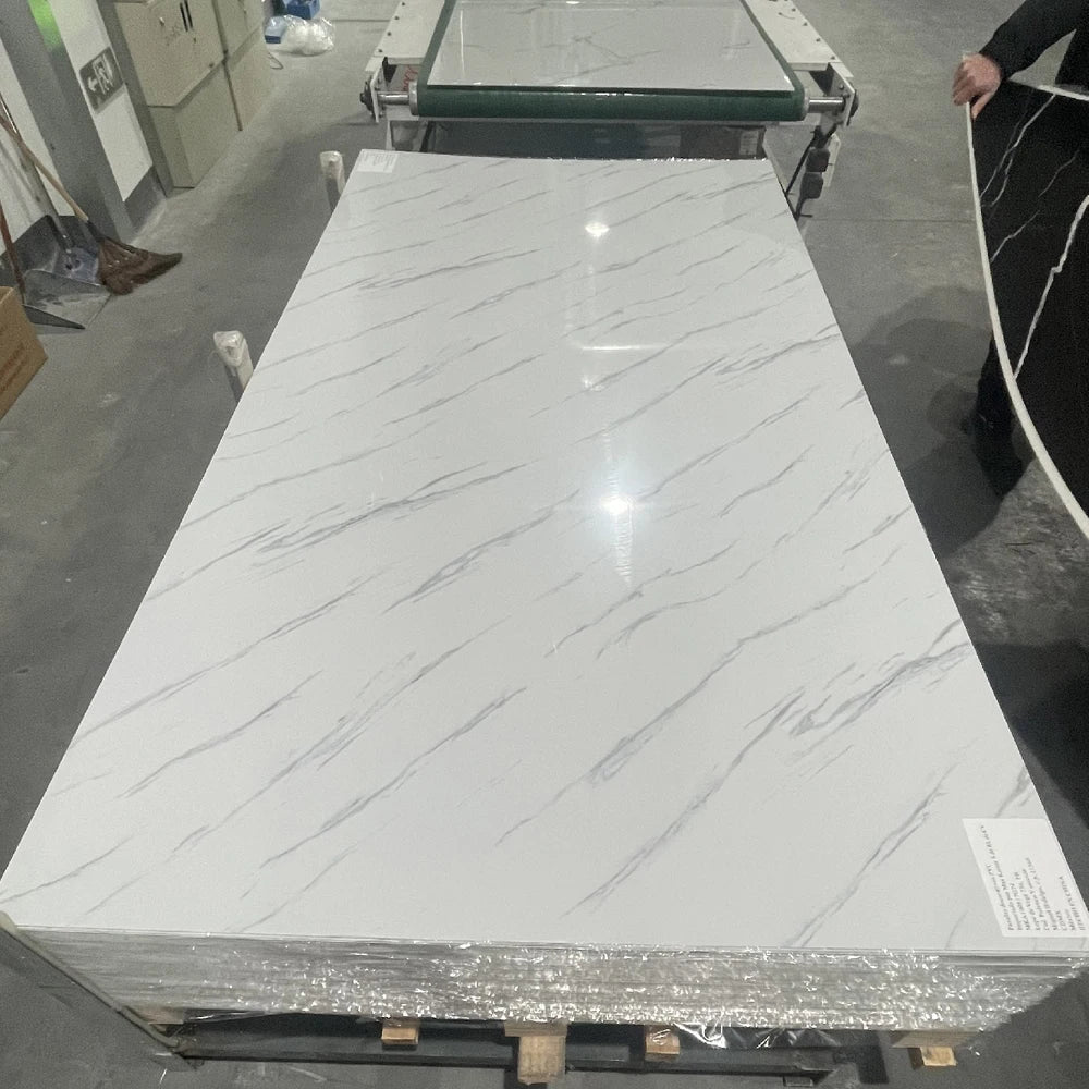 SONSILL Factory Direct Sale PVC Marble Sheet UV Laminated Boards for Wall Decoration