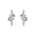 ED2170 925 Sterling Silver Zircon Diamond Earring Women Simple Ins Popular Stud Earrings New Jewelry MegaBDM