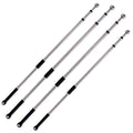 Stainless Steel Telescopic Hand Flagpole for Outdoor Activities Waving Flying Flags