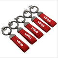 Fashion Genuine Leather Keychain Luxury Leather Buckle Key Chain Car Key Ring Locksmith Trinkets