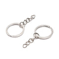 Factory Wholesale Classical Connector Accessories for Making Keychains Fashion Metal Polished Keychain Hardware