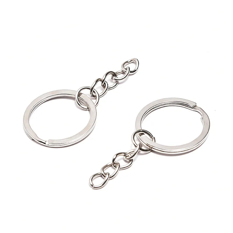 Factory Wholesale Classical Connector Accessories for Making Keychains Fashion Metal Polished Keychain Hardware