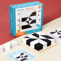 Custom Wooden Blocks Geometric Brain Teasers Jigsaw Puzzle Hidden Building Blocks Educational Gift for Kids Girls and Boys