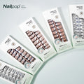 Nailpop 140pcs Pre-French Soft Gel Nail Tips Ultra-Fit Full Cover False Nails Long Nailpop French Tip Artificial Fingernails