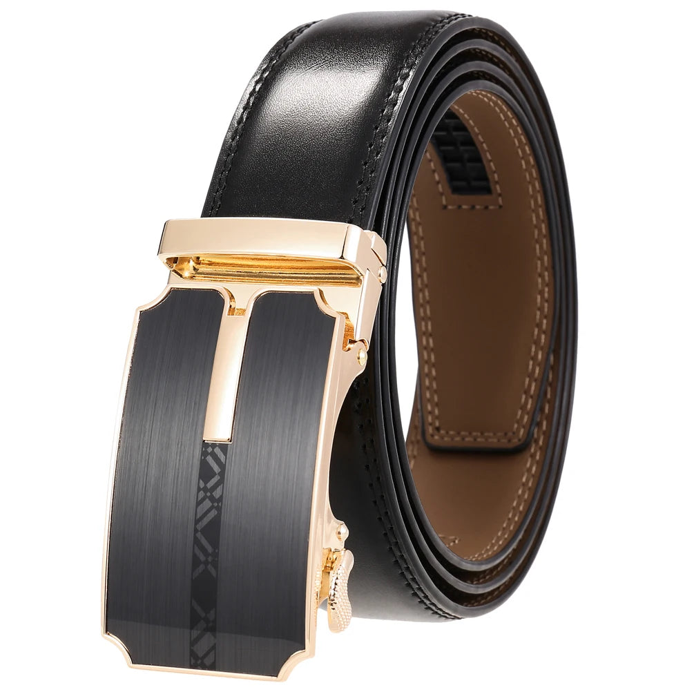 LY36-22001-1 Men Luxury Genuine Leather Belt Luxury