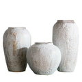MSH Unique Farmhouse Style Foam Glaze Texture Ceramic Vase for Wedding Dry Flower Decorative