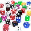 Wholesale 19mm Casino Dice D6 6 Sided Acrylic Colorful Gemstone Dices square and Round Corner Custom for Kids Adult Play Game