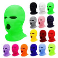Wholesale Custom Knitted Full Face Cover 3-Hole Embroidery Logo Sports Ski Mask Winter Cap Unisex Balaclava 100% Character
