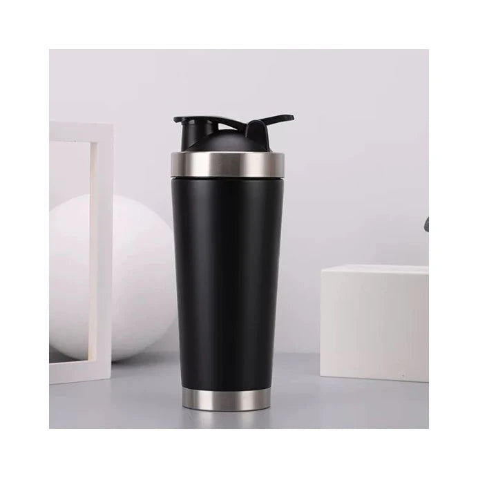 Double-layer Stainless Steel Protein Shaker for Gym and Camping Eco-Friendly 500ml/750ml with Lid Smoothie Cup