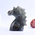Natural Labradorite Unicorn Handmade Carving Figurine for Home Decoration Healing Crystal Unicorn