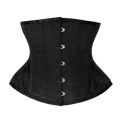 16 Steel Bone Black Corselet Underbust Femme 27cm Fashion Women Bustier Corset Waist Trainer Belt Outfit Wear Out XXS-6XL