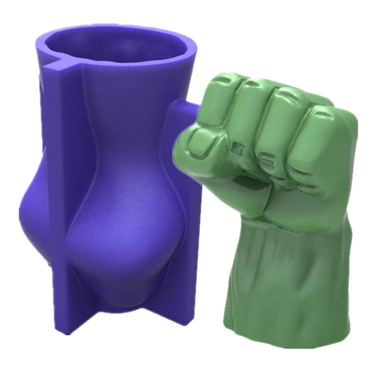 YS 3D Large Fist Shape Candle Silicone Mold Soap Cake Lotion Bar Sugar Chocolate Clay Plaster Mould DIY Handmade Making Tools