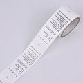 Supplier Wholesale Clothing Labels Custom Washing Care Labels Printing Tag Labels Roll
