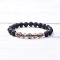 Yoga Healing Black Lava Stone Bracelet Elegant Natural Gemstone Smoky Quartz Beaded Bracelet Men