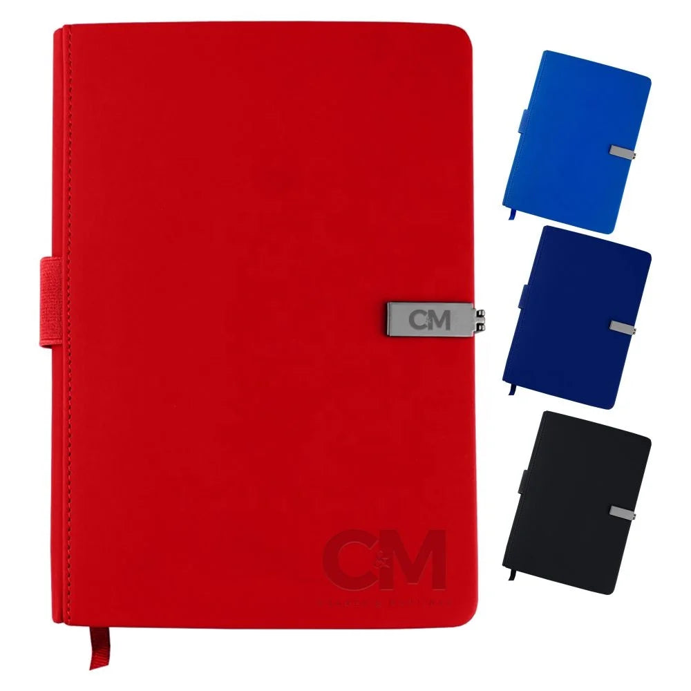 A5 Size Premium Quality Notebook with a Thermo Deboss PU Leather Cover NB019 Promotional A5 Gifts Derly Premium Notebook