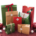 Luxury Christmas Custom Color Eco-Friendly Recycled Kraft Paper Gift Bags with Custom Logo for Supermarket Use