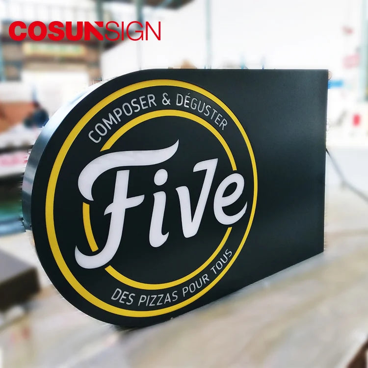 COSUN Lightbox Outdoor Sign Aluminium Outdoor Led Lightbox Sign Acrylic Box Shop Sign