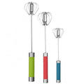 Stainless Steel Egg Beater Professional Egg Mixer Hand Rotary Semi-Automatic Egg Beater Kitchen Tool