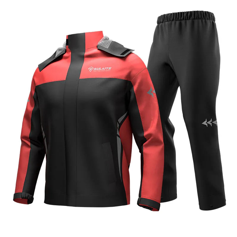 SULAITE Waterproof Capa De Chuva Pra Motoqueiro Bicycle Moto Raincoats Overall Rainsuit Rain Suit for Motorcycle