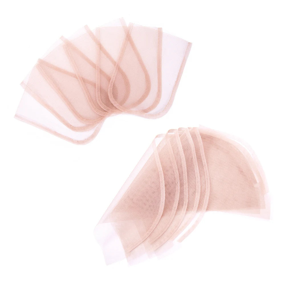 AliLeader Wholesale 2*4 2*6 4*4 5*5 6*6 7*7 13*4 13*6 Inch 1yd Swiss Lace Net for Making Closure Frontal Wigs