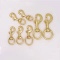 Hot Sale Solid Brass Eye Snap Hook Spring Swivel Hooks Lobster Clasp Bag Hardware Accessory Quality Bag Hanger Premium Features