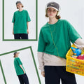 LS Men & Women's 230g 100% Cotton Vintage Wash Oversized T-Shirt Custom Knitted Fabric OEM Blank Vintage Rock T-Shirt