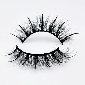 2026 Spike 5D Real Mink Eyelashes Extensions Fur Vegan Mink 25mm Soft 15mm Hand Made Black Cotton Band 18mm Luxury Lashes Box