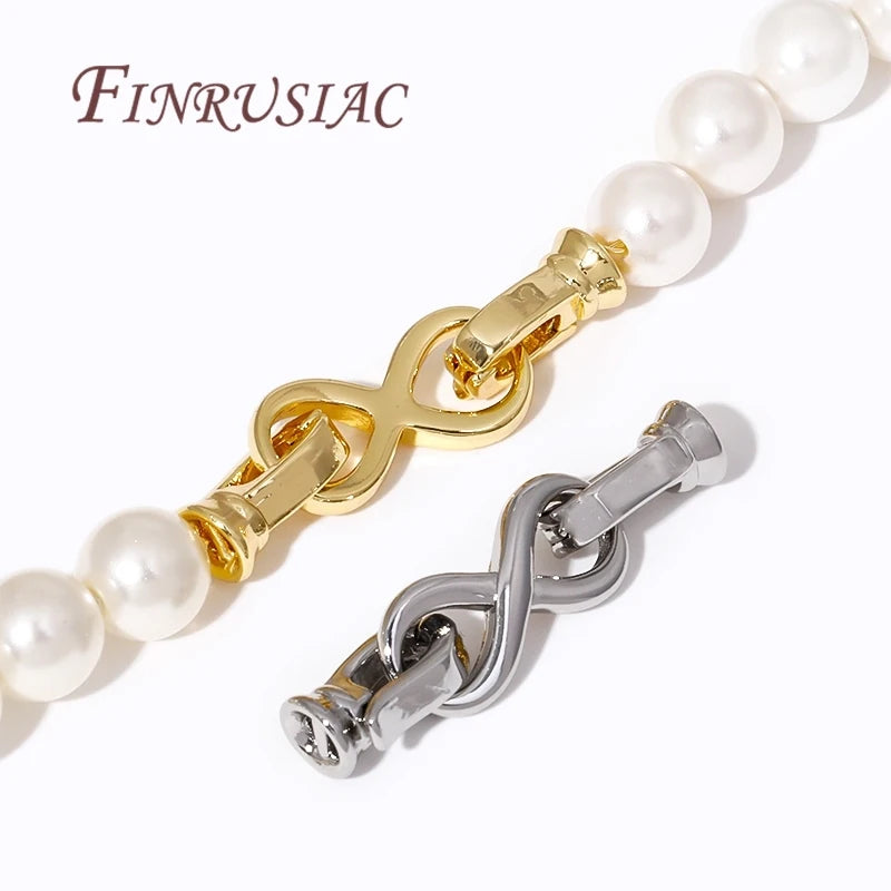 18K Gold Plated Brass Metal Connector Clasps for Bracelets Fasteners Clasp Locks DIY Necklace Findings Jewelry Components