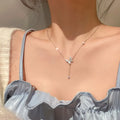 2025 New High-end Necklace Light Luxury  Choker Necklace 925 Sterling Silver Butterfly Necklace for Women