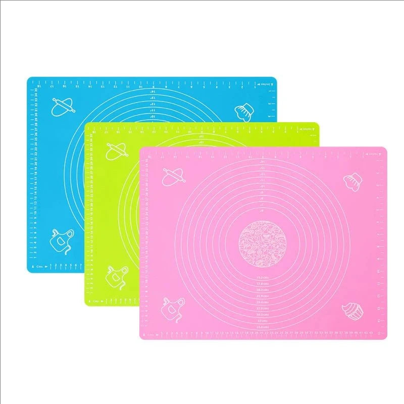 Non-stick Non-slip Food-Safe Silicone Kneading Dough Rolling Mat Pastry Mat with Measurements for Baking Dough Rolling