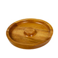 Acacia Wood Cocktail Rimmer Kit 5.5 Inch Diameter Glass Salt Rimmer for Margarita Drinkware Accessories