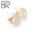Vvs Moissanite Earrings Fast Shipping Baguette Cut 10K 14K 18K Gold Moissanite Diamond Fine Jewelry Earring